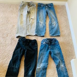 Boys ripped style jeans , size 6